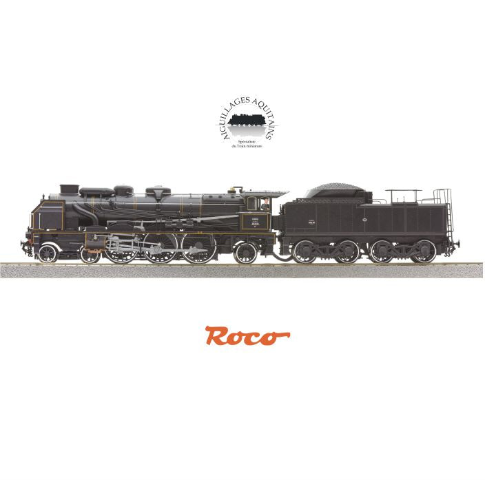 ROCO - Locomotive à vapeur 231 E 34, SNCF HO Ep III DCC DIGITAL Ref 70040