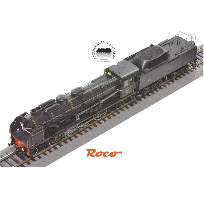 ROCO - Locomotive à vapeur 231 E 34, SNCF HO Ep III DCC DIGITAL Ref 70040