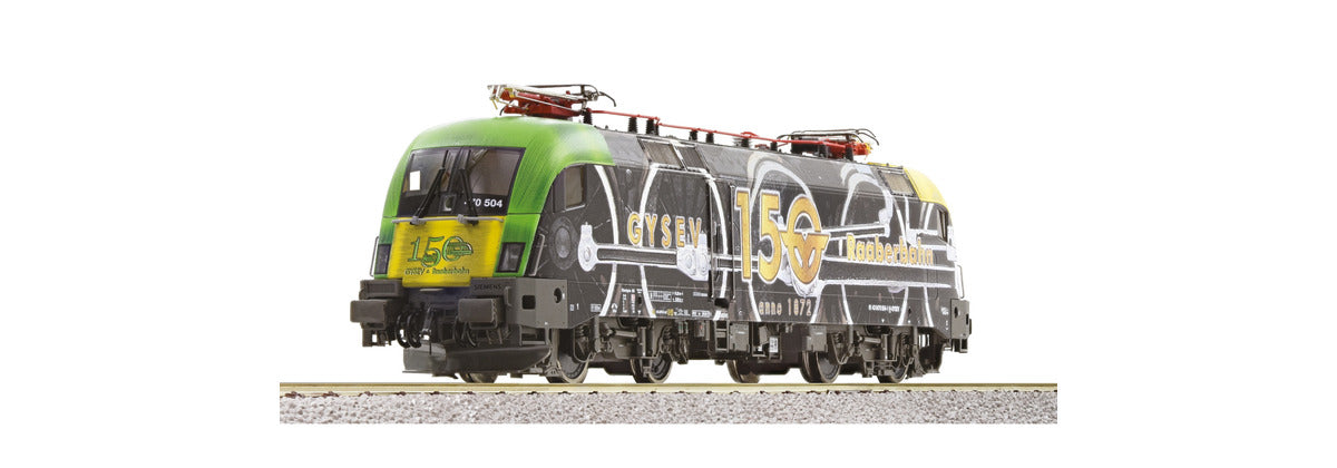 ROCO Locomotive électrique 470 504-1, GYSEV, HO Ep VI - DCC DIGITAL SON - Ref: 70686