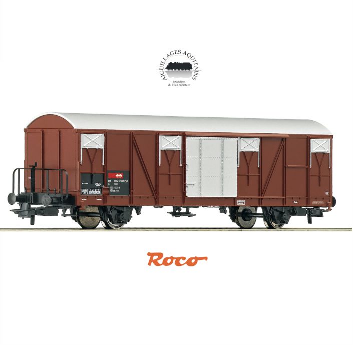 ROCO Wagon de marchandises couvert, SNCF HO 2R Ep V réf 76661