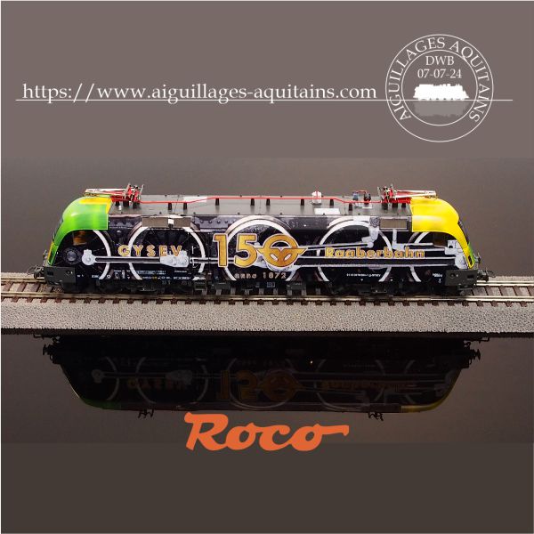 ROCO Locomotive électrique 470 504-1, GYSEV, HO Ep VI - DCC DIGITAL SON - Ref: 70686