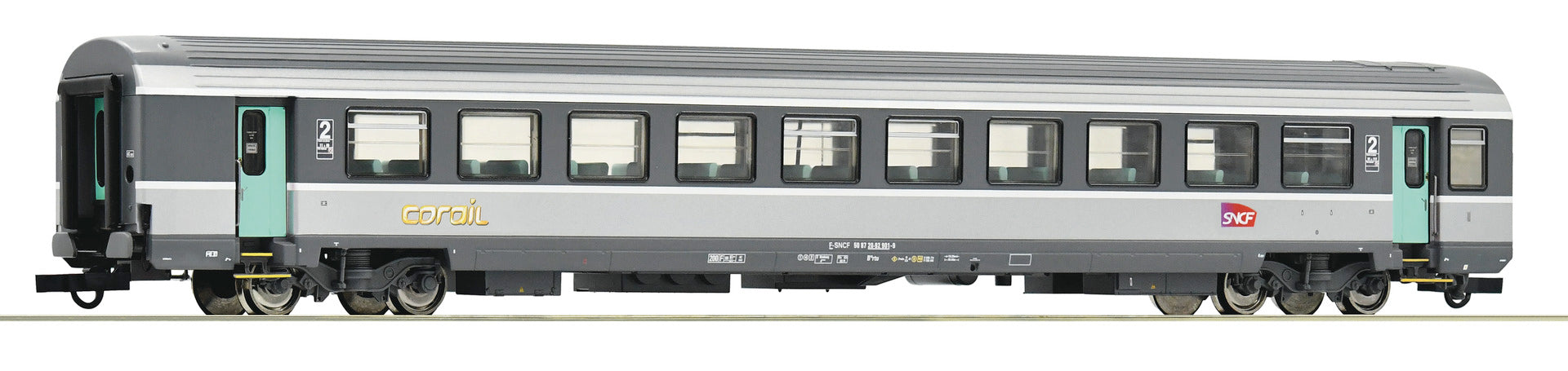 ROCO Voiture de voyageurs (Wagon), SNCF HO 2R Ep VI réf 74538 & 74539