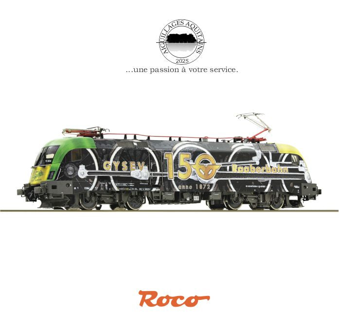 ROCO Locomotive électrique 470 504-1, GYSEV, HO Ep VI - DCC DIGITAL SON - Ref: 70686